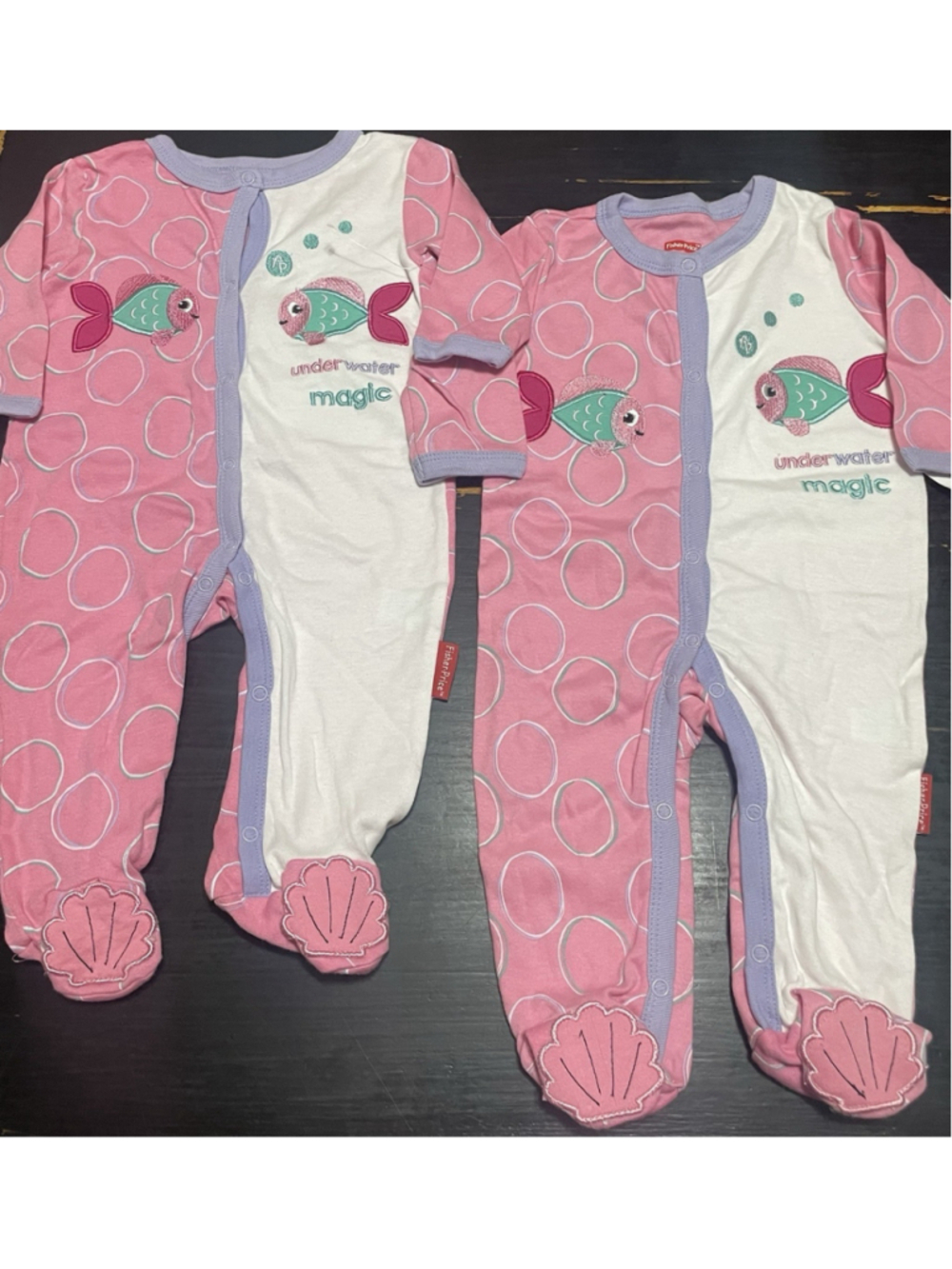 2 Twin Fisher price NWT Girls Twin Sleepers 6-9 Months!